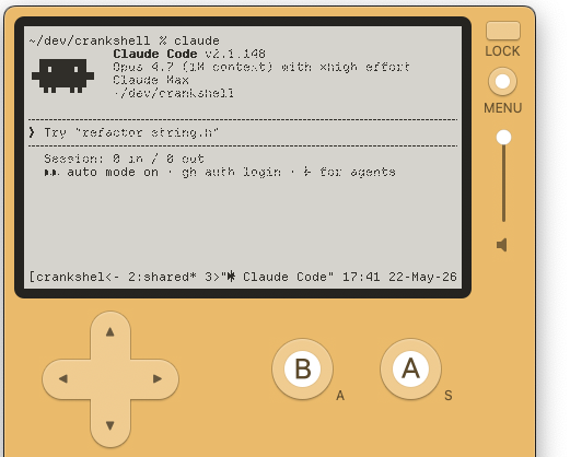 Claude Code running in the simulator